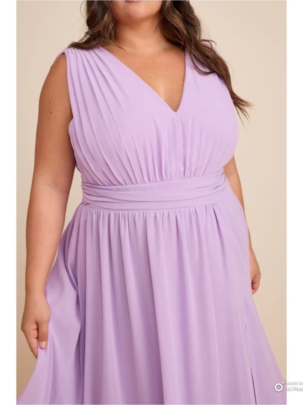 Lulus 3X Heavenly Hues Lavender Maxi Dress NWT Formal Party Wedding Bridesmaid - Picture 4 of 17